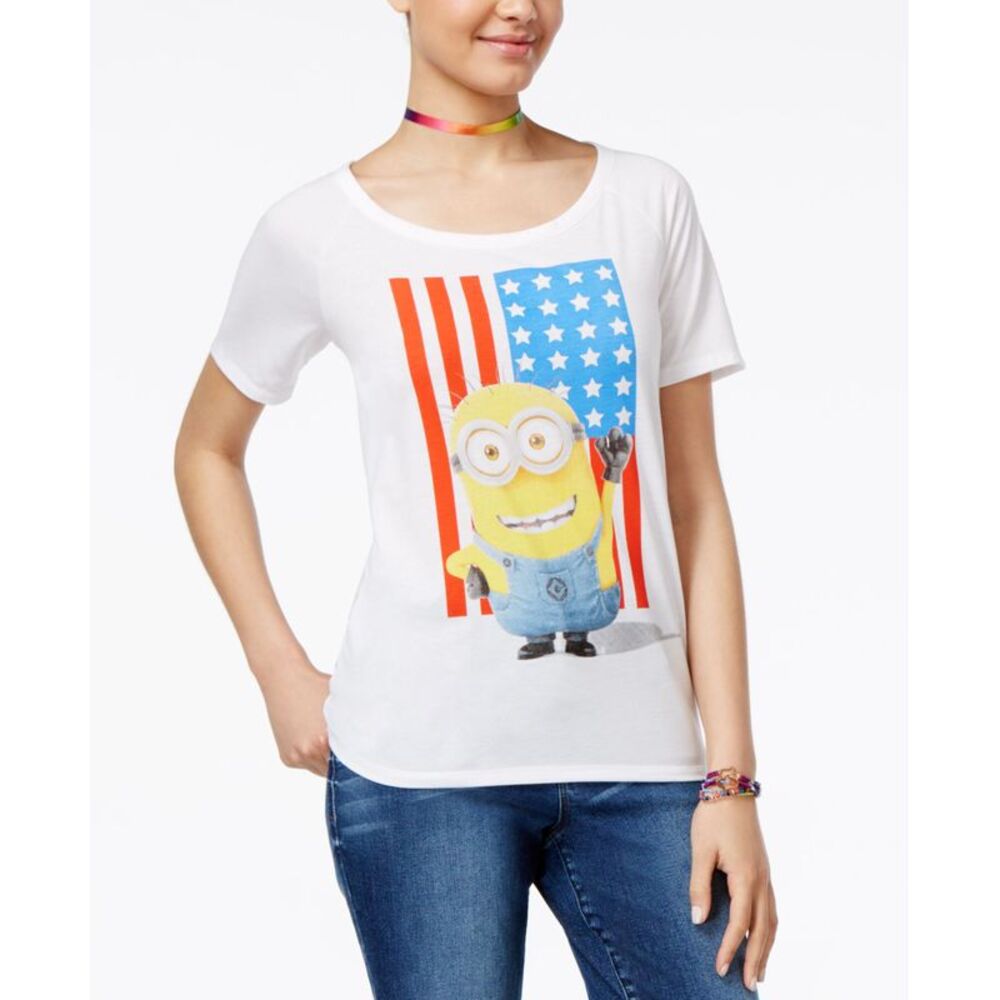 Despicable Me Juniors Minion Flag Graphic T-Shirt By Hybrid